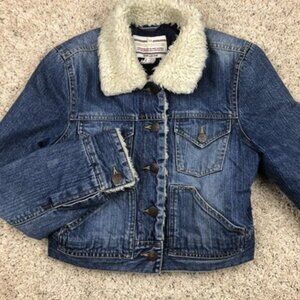 Aeropostale Denim Jacket Girls Women’s Size Medium Pockets, Button Up Cute